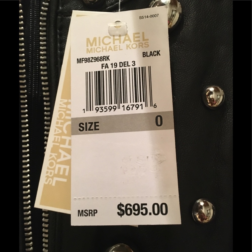 Michael Kors Leather Dome Studded Dress - Picture 5 of 8